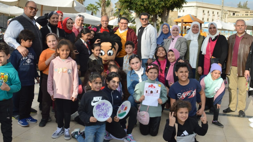 أطفال مجلة علاء الدين يكشفون عن مواهبهم خلال زيارتهم للنادي الاهلى