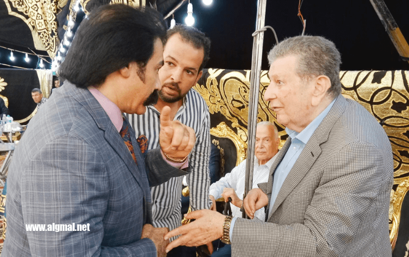 رجل الاعمال الدكتور احمد منصور يقدم واجب العزاء للنائب الربان عمر صميدة رئيس حزب المؤتمر