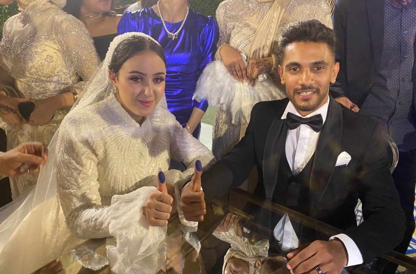 تهنئة بالزفاف السعيد للعروسين “نوران وعبد الرحمن”